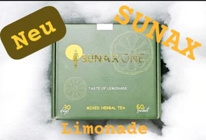 NEU sunax mixed herbal tea lemonade Taste 60 Stück mit gratis Kugelschreiber - Bild 1 von 3