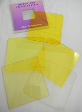 PRL) x PORTAFILTRI LEE HOLDER SET 5 FILTRI FILTERS FILTRES YELLOW GIALLO 10 cm