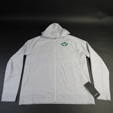 New York Jets Lululemon Jacket Men's Light Gray New Cover