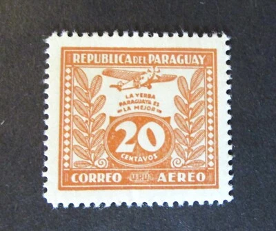 Sello de correo aéreo de Paraguay, 1931, sc#C67, como nuevo, H, original Foto 1 de 2