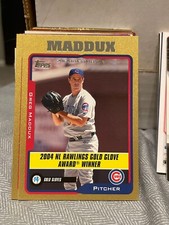 2005 Topps Gold #704 Greg Maddux GG/2005 CUBS!