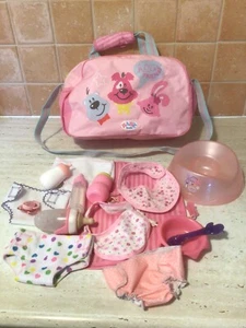 Baby Born Carry Bag And Lots of Accessories - Picture 1 of 6