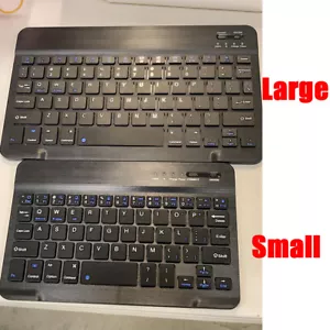 Universal Slim & Light Bluetooth Wireless Keyboard For iPad Tablet Cell Phone - Picture 1 of 5