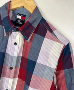 CAMISA A CUADROS TOMMY HILFIGER Talla Juvenil L (también se adapta a Hombre Pequeña) Ajuste Regular - Imagen 1 de 5