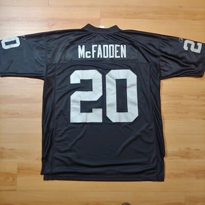 Reebok NFL Oakland Raiders Football McFadden Football Jersey Black stitched XL - Picture 1 of 5
