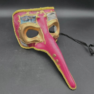 MASCARADA VENECIANA Mardi Gras Nariz Larga MASCARADA MÁSCARAS Carnaval Foto 1 de 4