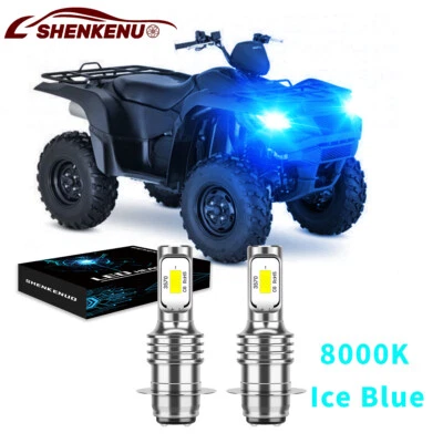 Para Suzuki King Quad 700 2005 2006 2007 - 2x H6M Azul Hielo Faros Bombillas 8000K Foto 1 de 4