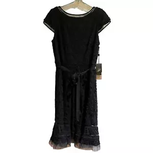 The Best Dress for a Wedding Guest: Adrianna Pappell Navy Formal Dress sz 14 - Picture 1 of 10