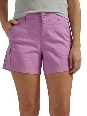 尺寸 22M Lees MidRise 柔软舒适腰部工装实用短裤弹力三色紫色 — 第 1/4 张图片