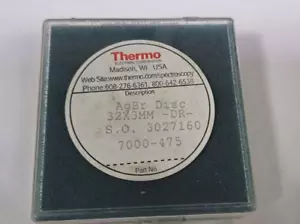 Thermo Electron ( Scientific ) 7000-475 AgBr Silver Bromide 32x3mm Disc, Drilled - Picture 1 of 5