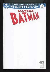 All Star Batman DC Comics Blank Sketch Cover Variante Comic #1 - Bild 1 von 2