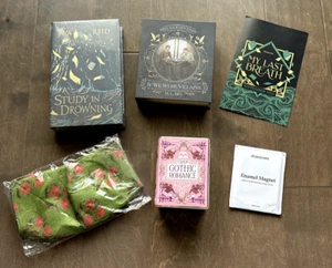 Illumicrate September 2023 Complete Box Magnet Puzzle Bowl Cosy Book Pot NEW - Imagen 1 de 18