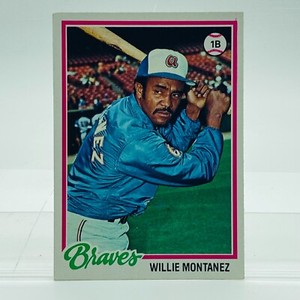 1978 Topps Baseball Card # 38 Willie Montanez Atlanta Braves
