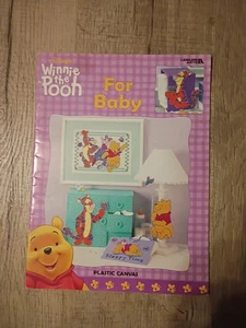 Disney Winnie the Pooh Baby Plastic Canvas Leisure Arts Craft Book 2000 - Picture 1 of 5