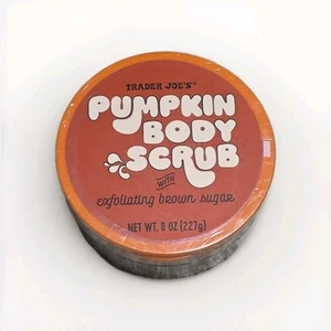 TRADER JOE'S Pumpkin Body Body Scrub Exfoliating Brown Sugar 8oz NEW Limited - Picture 1 of 3