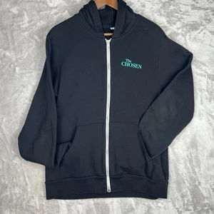 The Chosen Hoodie Full Zip schwarz Grafik Fisch Logo TV Show Sweatshirt large - Bild 1 von 6