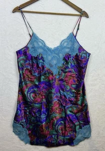 Camicia da notte vintage Victorias Secret etichetta oro babydoll Y2K anni 90 civetta taglia L - Foto 1 di 19