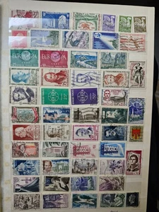 Lot Briefmarken aus Frankreich Sammlung auf 2 A4 Seiten  s. Bilder - Bild 1 von 2