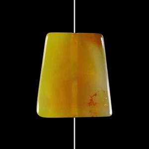 Multicolor Agate 40x36x7 mm Pendant Bead HE314043 - Picture 1 of 8