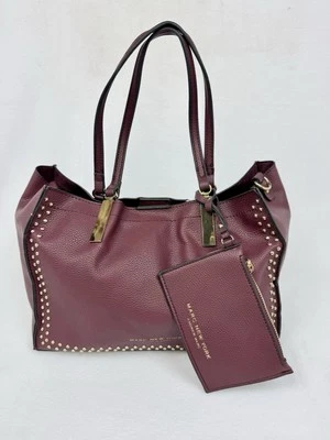 Andrew Marc New York Maroon Leather Shoulder Handbag w Inner Purse & Wristlet P2 - Image 1 of 4