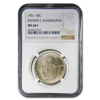 1951 Booker T. Washington Half Dollar MS-66+ NGC - Image 1 of 3
