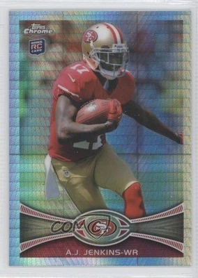 2012 Topps Chrome Prism Refractor /216 AJ Jenkins #156 Rookie RC - Image 1 of 2