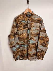 RRL Ralph Lauren Freeport Shirt Mens Size 2XL Nature Utility Chore Cotton - Picture 1 of 10