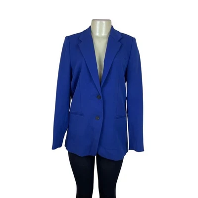 Zara Womens Royal Blue Blazer Long Sleeve Button Front Lightweight Business Casu - Image 1 of 4