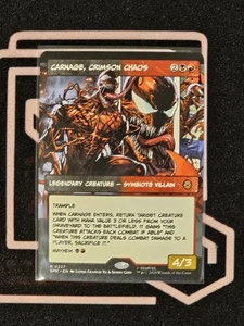 MTG Marvel Spider-Man - Carnage, Crimson Chaos - SPM R0227 Showcase Borderless - Picture 1 of 1