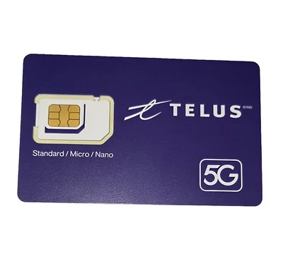 Time For All Kinds - New Telus Multi SIM 3 In 1 Adapter SIM Card 4G or 5G - Image 1 of 4