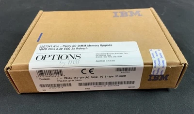 IBM 92G7341 Non-Parity SO DIMM Memory Upgrade 16MB 70ns 3.3V EDO 2k Refresh - Image 1 of 4