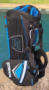 Callaway Strata Blue Golf Stand Carry Sunday Bag 7 Way Divider 6 Pocket GOOD! - Picture 1 of 19