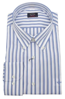 PAUL & SHARK YACHTING Men's Long Sleeve Dress Formal Shirt Size 47 18.5 3XL Blue - Image 1 of 4