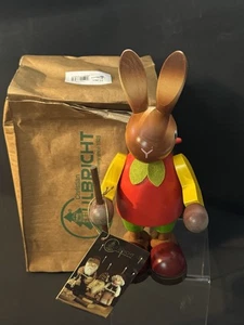 Christian Ulbricht Erzgebirge Rabbits EASTER BUNNY Wood Figurine - Picture 1 of 6