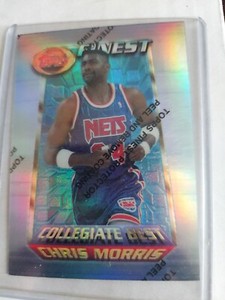 Chris Morris 1994-95 Topps Finest Refractor #276 New Jersey Nets NM