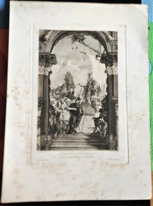 1800 STAMPA LITOGRAFICA CLEOPATRA RICEVE ANTONIO - Picture 1 of 1