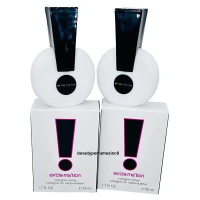 Lote de 2 - Exclamation by Coty para mujeres 1,7 oz / 50 ml EDC spray nuevo en caja Foto 1 de 4