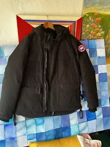 canada goose mens large parka Black In - Picture 1 of 15