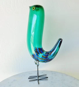 ALESSANDRO PIANON Pulcino for Vistosi Italy Glass Bird Murano Mid Century Modern - Picture 1 of 8
