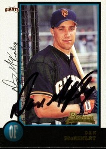 1998 Bowman DAN MCKINLEY Signed Card autograph GIANTS rc asu sun devils