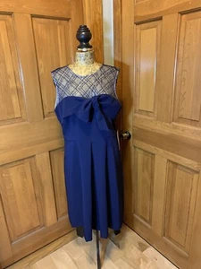 NUEVO CON ETIQUETAS JS Collection Mujer Talla 16 Vestido Largo Té Brillante Ilusión Corpiño MOTB - Imagen 1 de 8