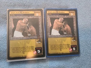 2x WWE/WWF RAW DEAL CCG Rare Strike/Submission Short Arm Rib Breaker #10/181 V13 - Picture 1 of 3