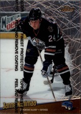 1998-99 Finest Oilers Hockey Card #108 Janne Niinimaa