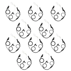 10 Units New 2-Wire Radio Earpiece Palm Size PTT for Motorola DP3400 DP3401 - Picture 1 of 6