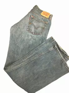 Levis Jeans Mens 32x32 527 low Boot Cut 90s med / Light Wash Levi Denim - Picture 1 of 8