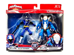 Power Rangers Mega Collection Good vs Evil Ninja Steel Blue Ranger vs Ripperrat - Foto 1 di 3