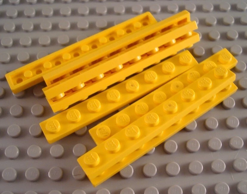 LEGO Lot of 8 Yellow 1x8 Plates - Image 1 of 1