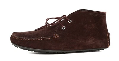 Bota de tornozelo Bally Velko marrom camurça com cadarço Z59123* feminina tamanho 5 M - Imagem 1 de 4