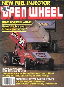 Open Wheel Magazine August 1987 High Speed High Danger Frank Kurtis - Picture 1 of 1