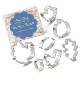 Tagliabiscotti Ann Clark 7 pezzi Ringraziamento Autunno Set Turchia Calcio Scoiattolo - Foto 1 di 5